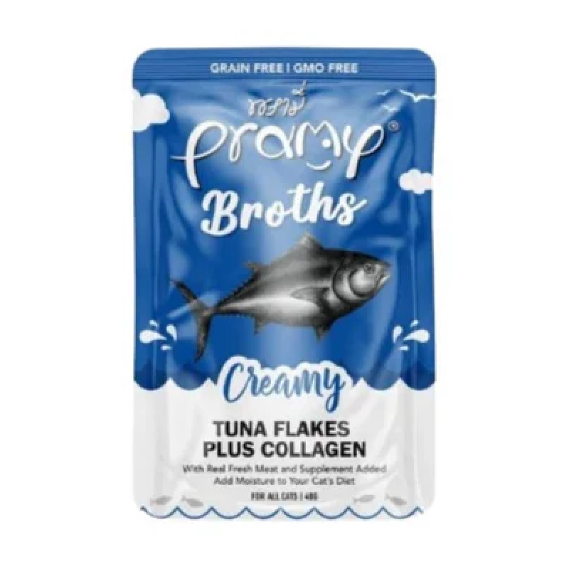 Pramy Broths Creamy Tuna flakes Plus Collagen 40g