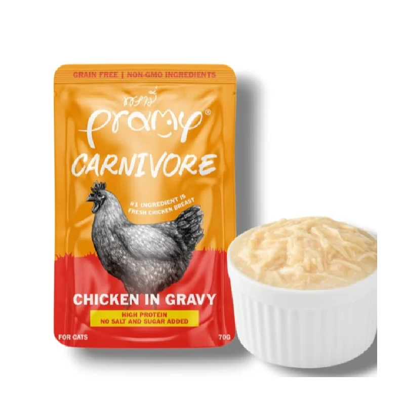 Pramy Carnivore Chicken in Gravy 70g