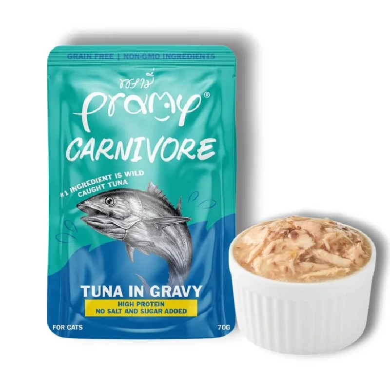 Pramy Carnivore Tuna in Gravy 70g
