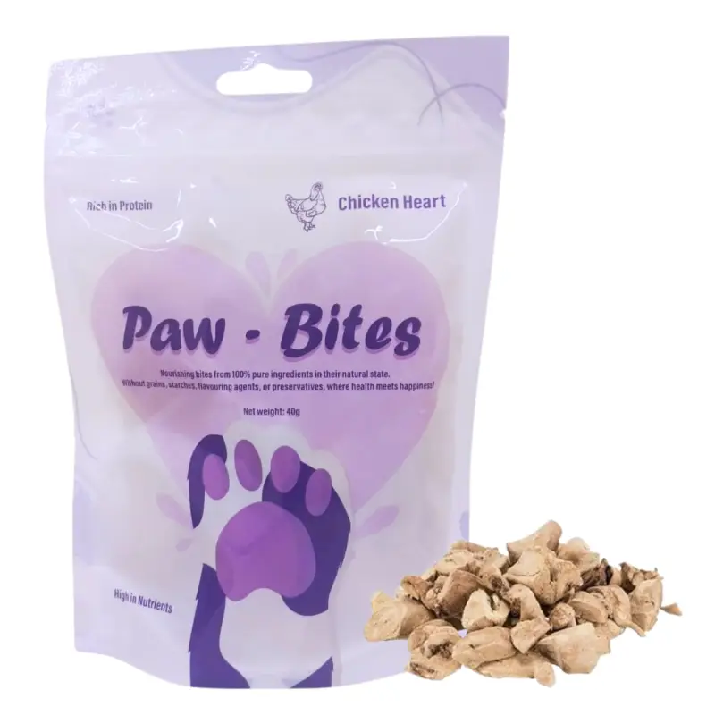 Freeze dried chicken heart 40g