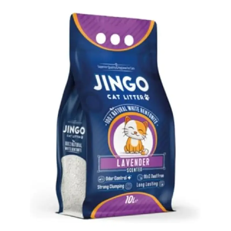 Jingo cat litter 10 liter 100% natural lavender scented