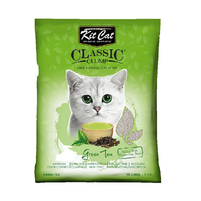 Kit Cat Classic Clump Green Tea Cat Litter 10L
