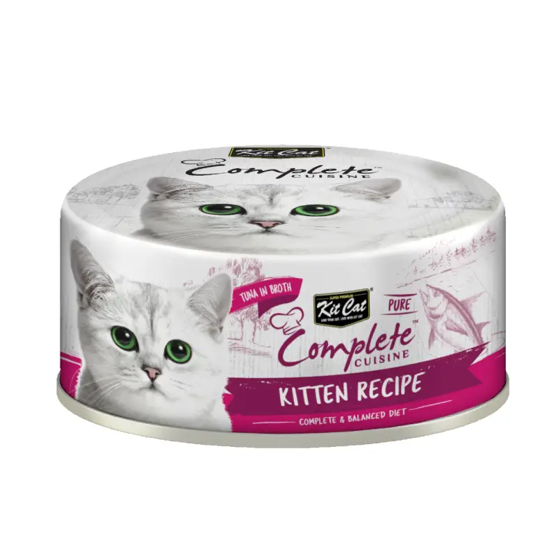 Kit Cat Complete Cuisine - Kitten Recipe Tuna in Broth 70g