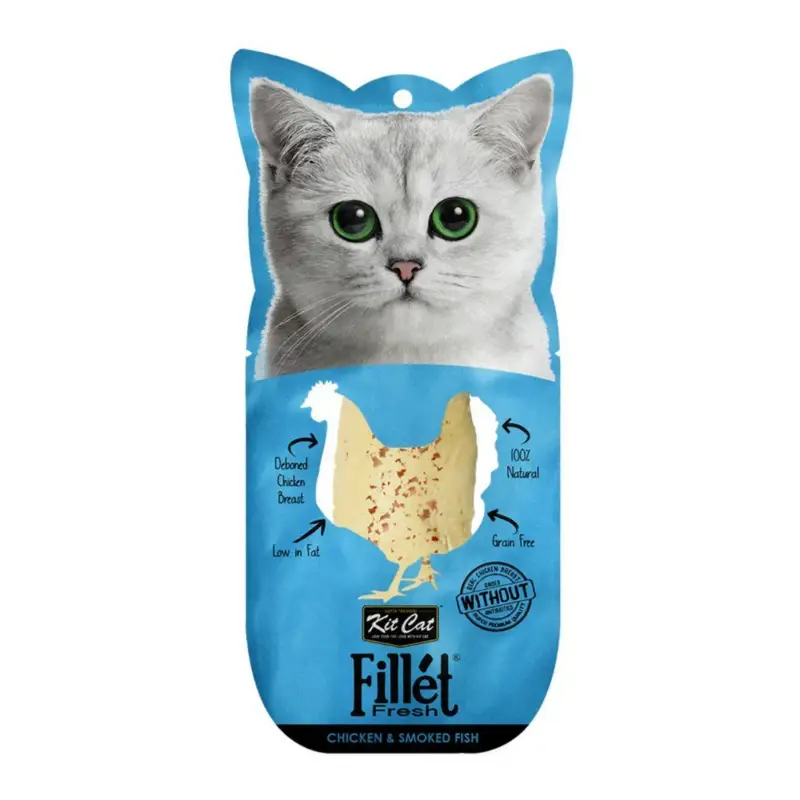Kit Cat Fillet Fresh Chicken & Smoked Fish 30g