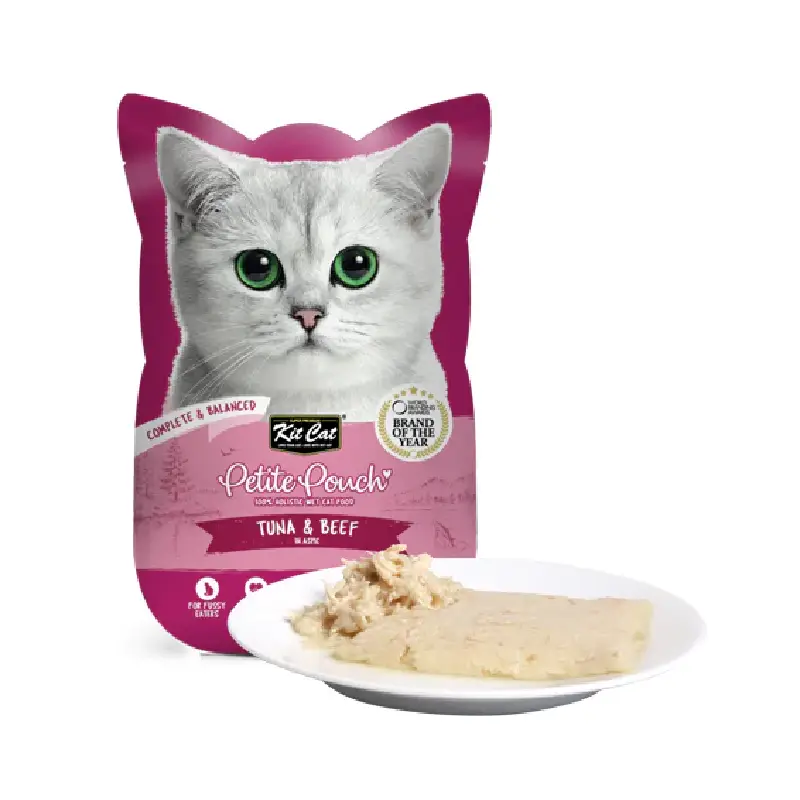 Kit Cat Petite Pouch 70g - Tuna & Beef