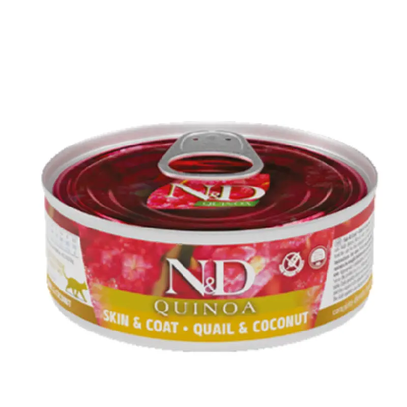 FARMINA N&D CAT QUINOA QUAIL & COCONUT 80g