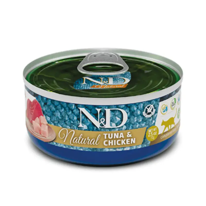 N&D CAT NATURAL CHICKEN 70g