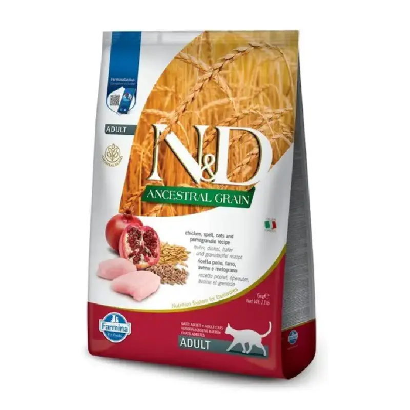 FARMINA N&D Cat Ancestral Grain Neutered Chicken and Pomegranate recipe Adult recipe 1.5kg