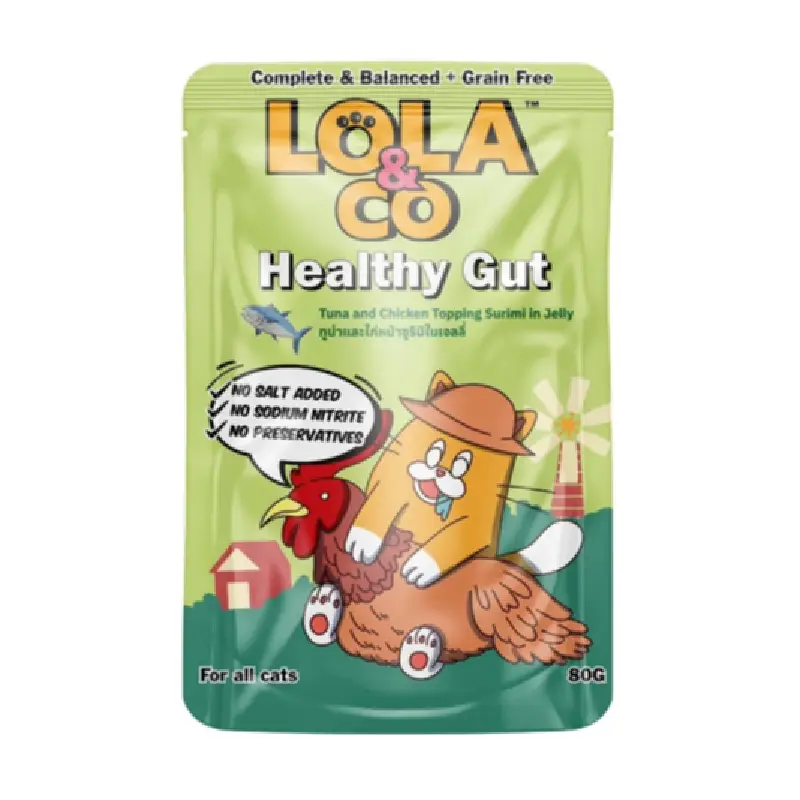 Lola&Co Tuna&Chicken Topping Surimi in Jelly 80g
